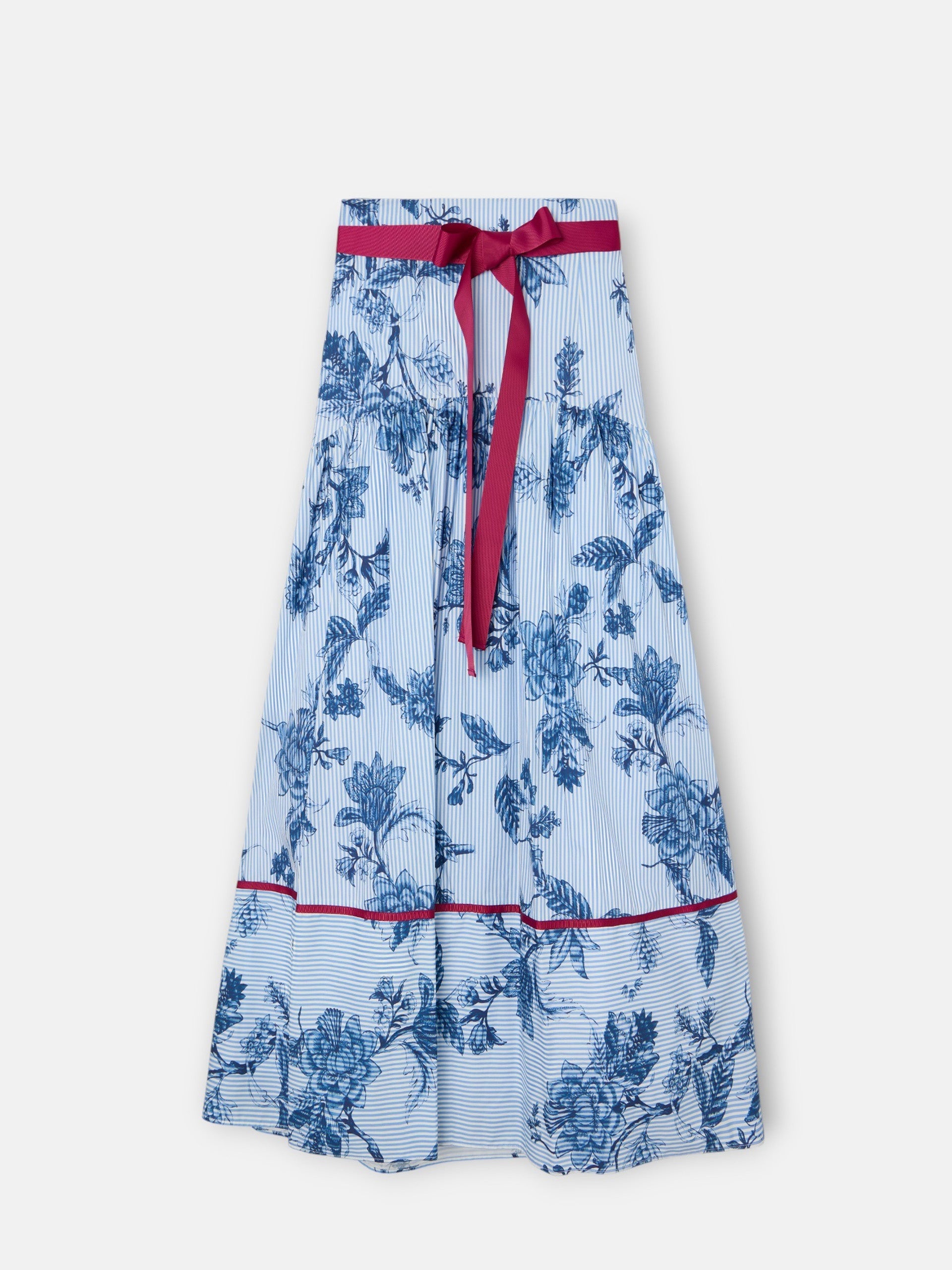 Toile Off-Shoulder Skirt Set