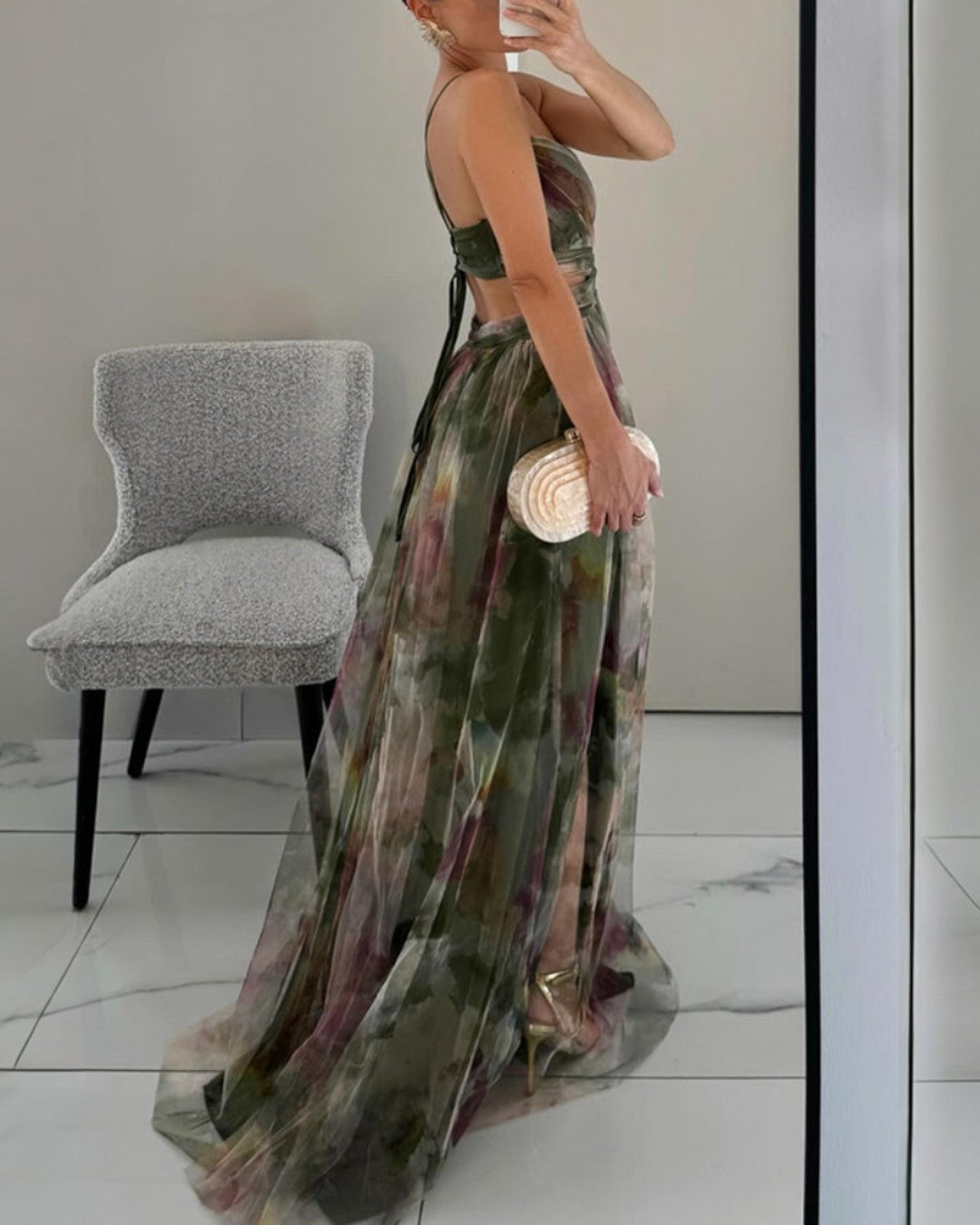Giselle™ - Vestido largo floral con un encanto irresistible