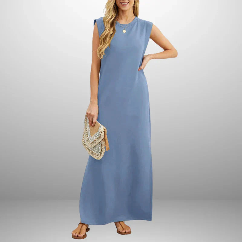 Lucía™ | Vestido largo primaveral fluido