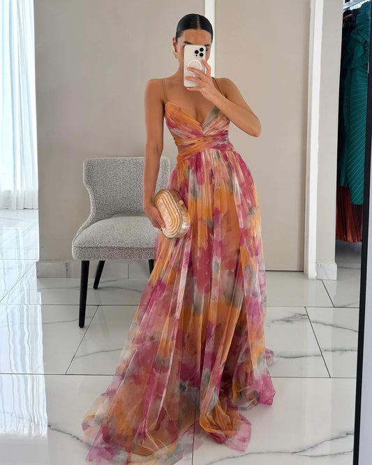 Giselle™ - Vestido largo floral con un encanto irresistible
