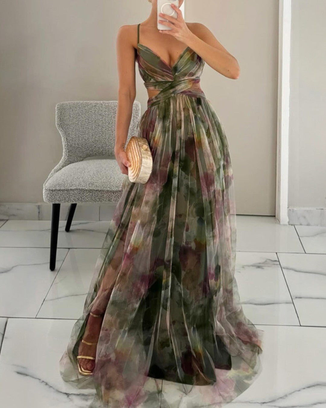 Giselle™ - Vestido largo floral con un encanto irresistible