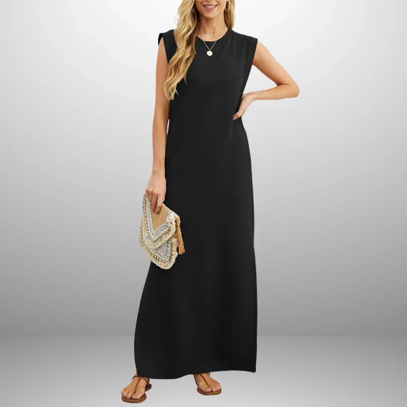 Lucía™ | Vestido largo primaveral fluido