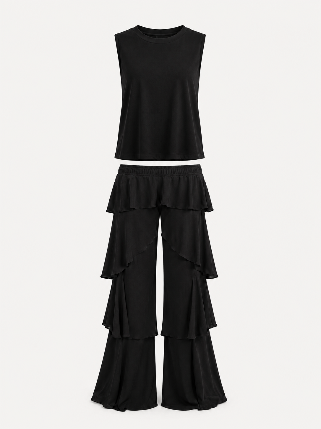 Midnight Ruffle Two-Piece Set