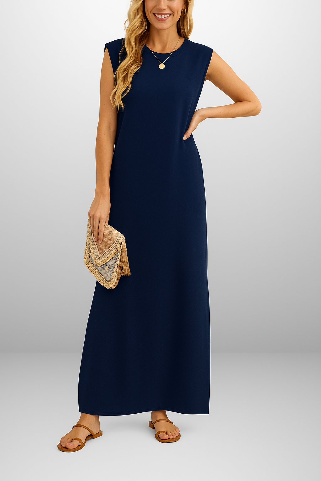 Lucía™ | Vestido largo primaveral fluido