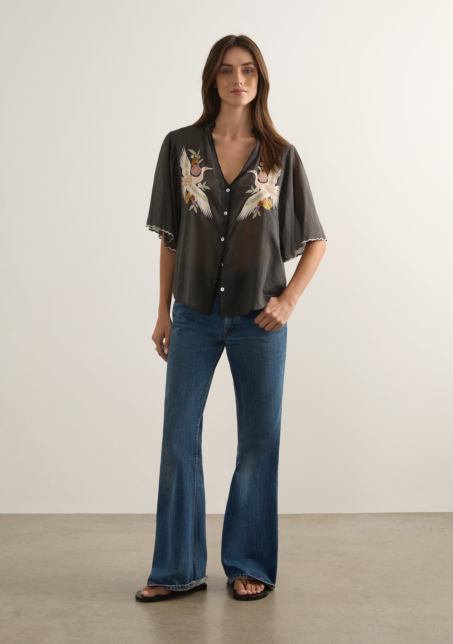 Zoe Embroidered Blouse - Auguste The Label