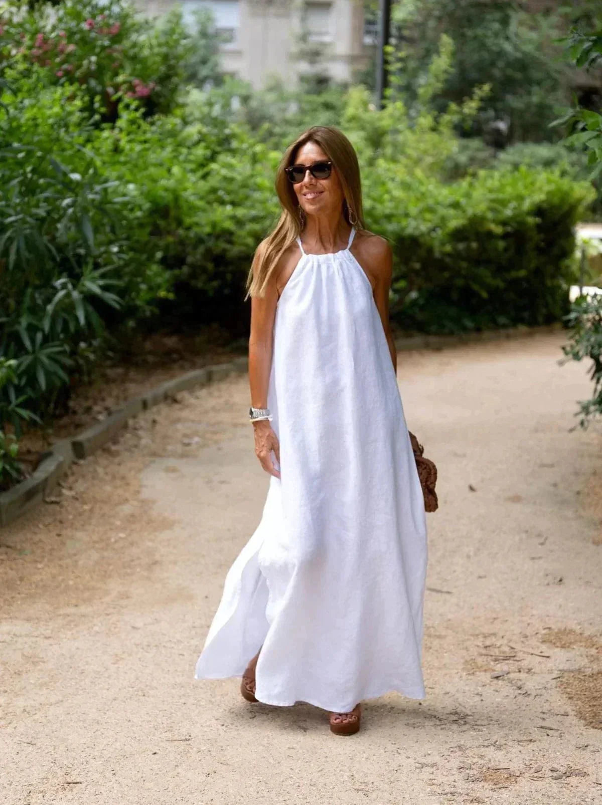 Vestido Córcega - Lino y algodón