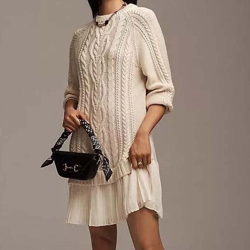 Vestido Maya de punto trenzado